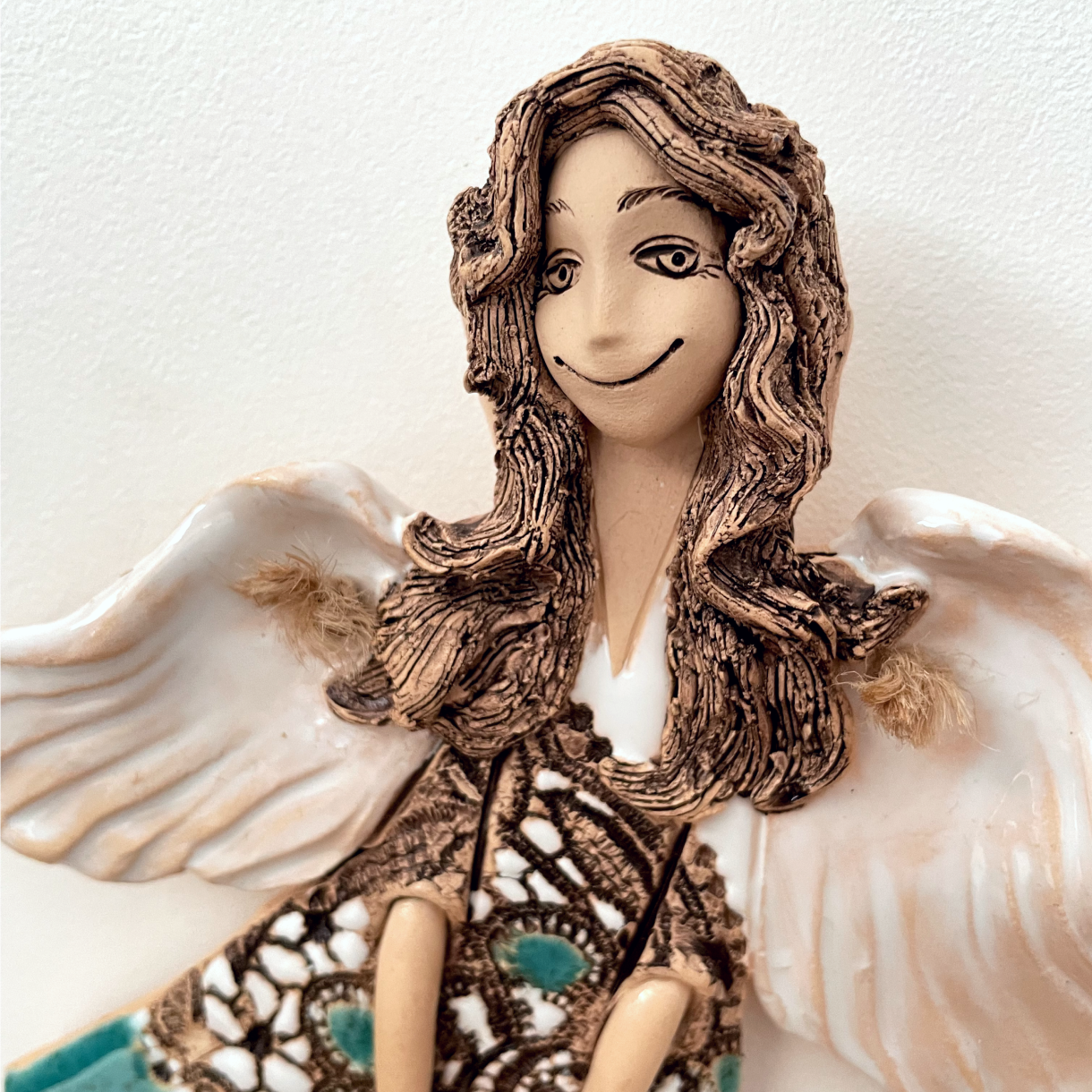 Flying Ceramic Angel Wall Decor - Image 3
