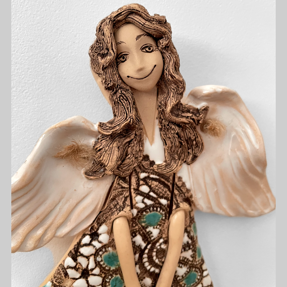 Flying Ceramic Angel Wall Decor - Image 6
