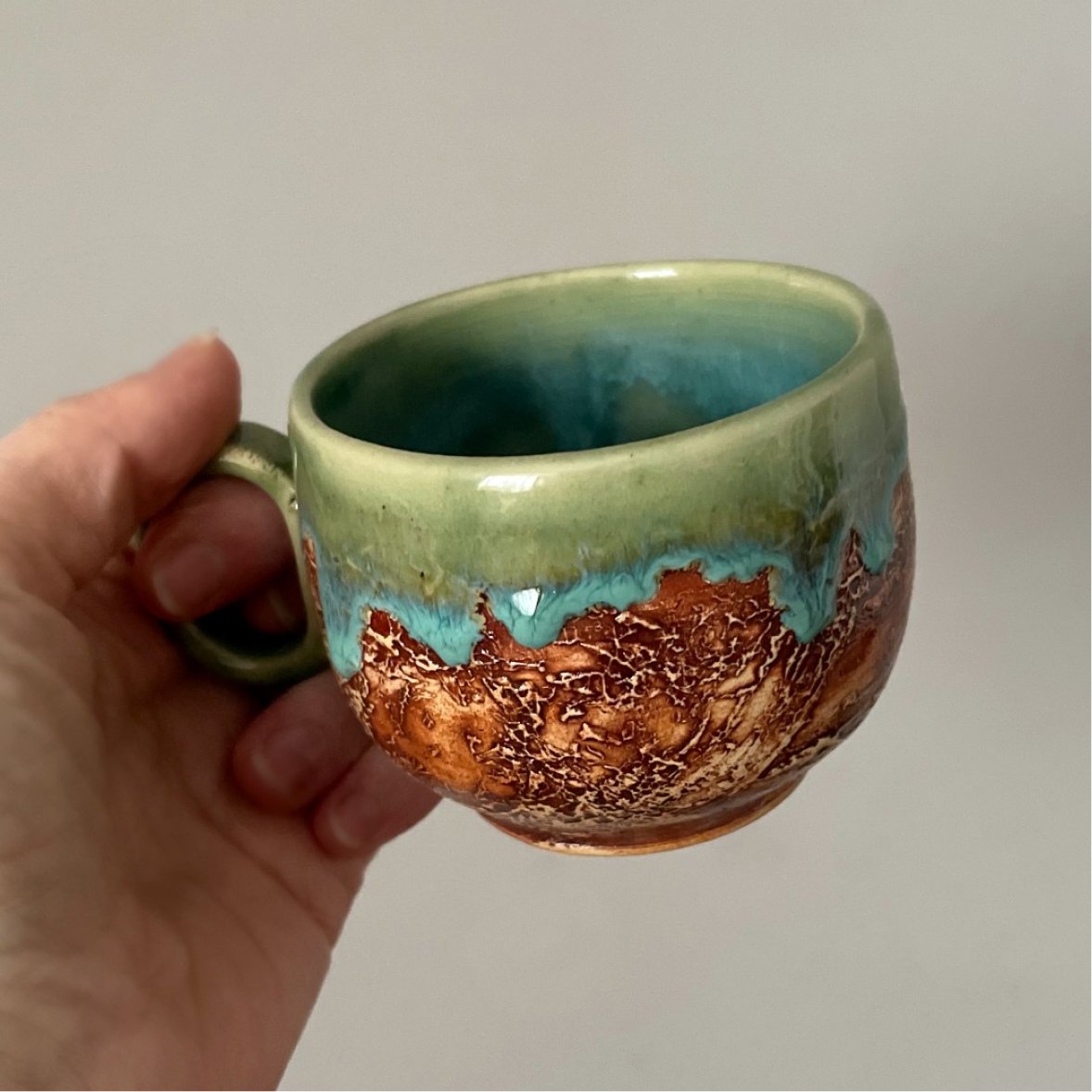 Handmade Ceramic Coffee Cup and Saucer – SYNEVYR – 180 ml - Image 6